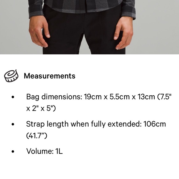 NEW Lululemon Everywhere Fleece Black Belt Bag - Picture 7 of 9